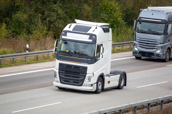 Truck on a highway